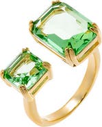 BY ADINA EDEN Green Duo Statement Ring