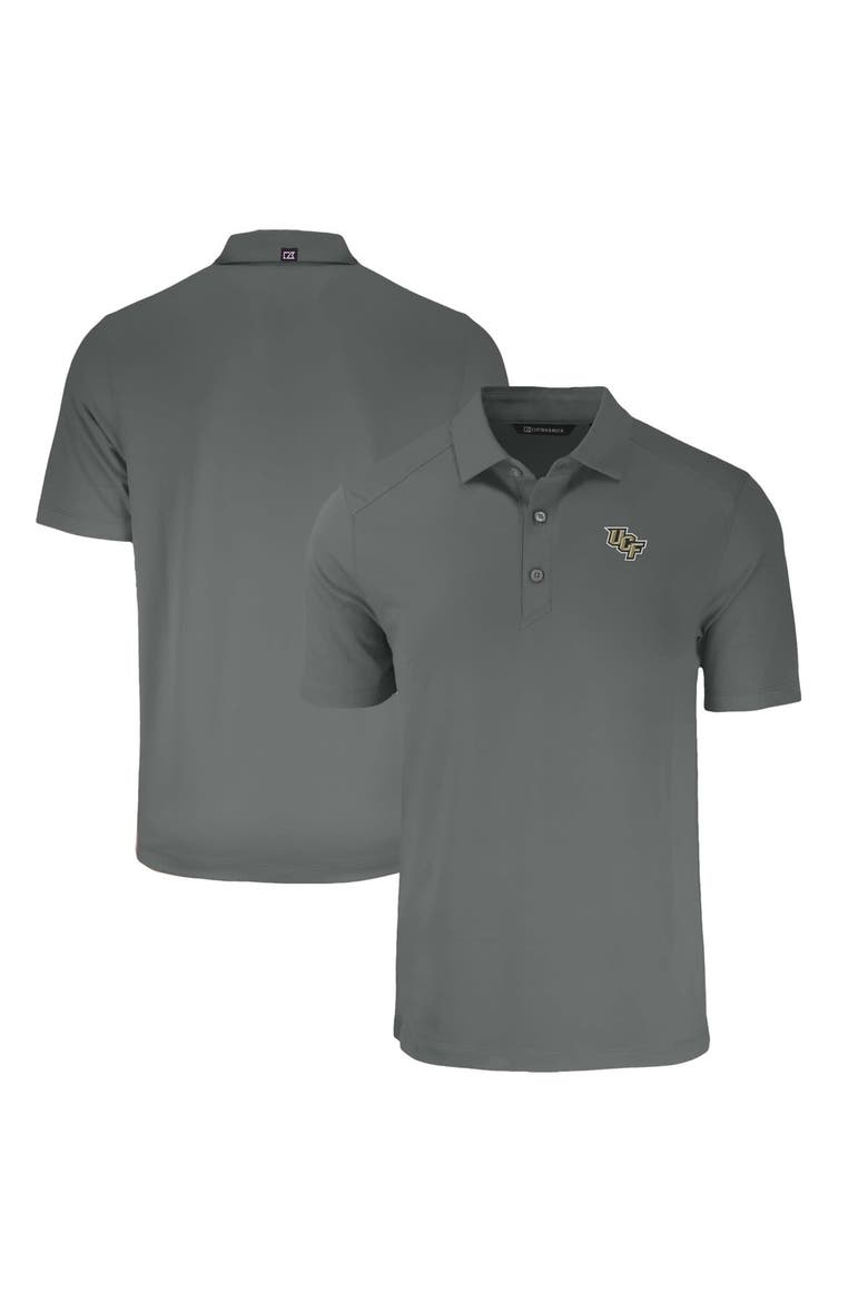 Men's Cutter & Buck Gray UCF Knights Big & Tall Forge Eco Stretch Recycled Polo, Main, color, Gray