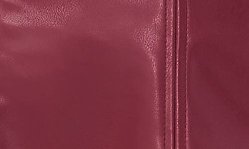 Parker Faux Leather Mini Skirt In Brown