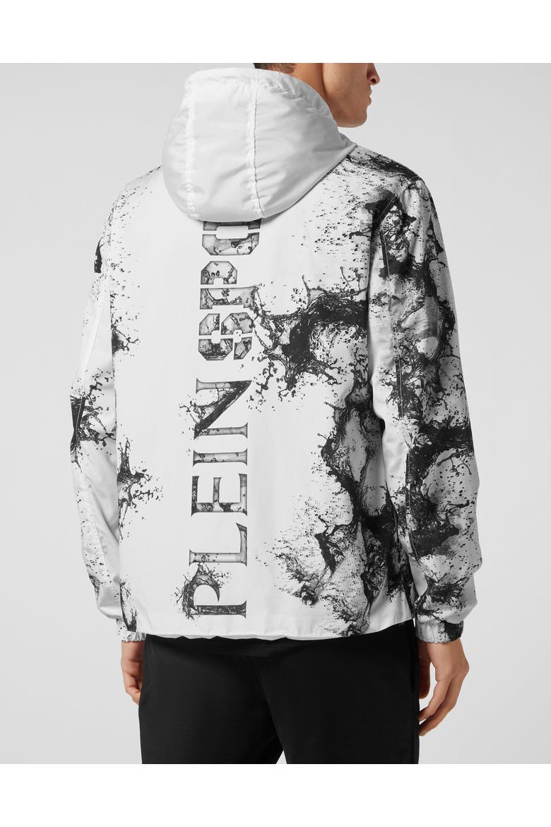 Nylon Windbreaker Splash Extreme Men, Alternate, color, white/black