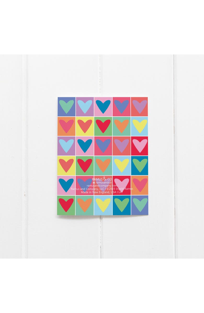 Ramus & Co Love/Valentine's Greeting Cards "Rainbow Hearts", Alternate, color, Multi-Pack