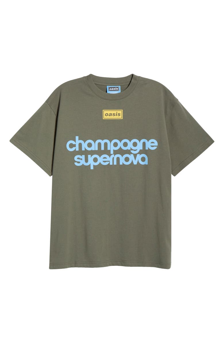 PLEASURES Nordique Graphic Cotton T-Shirt, Alternate, color, Faded Black