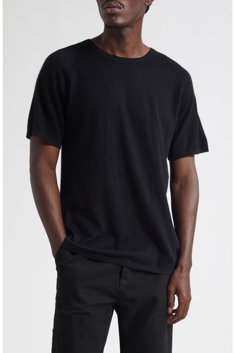 Normal Cashmere T-Shirt, Main, color, BLACK