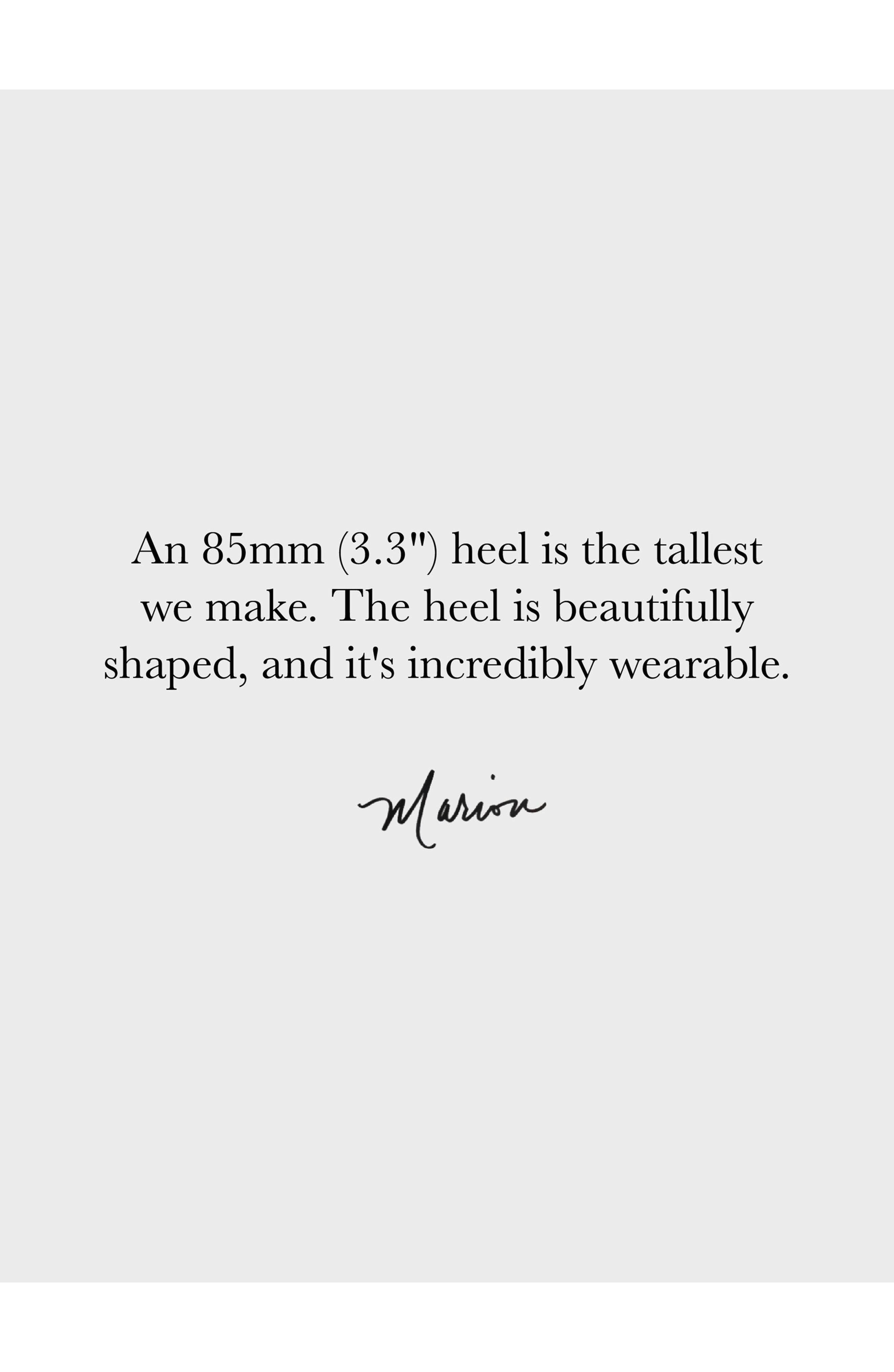 MARION PARKE Classic Pump 85 Suede, Alternate, color, Chocolate