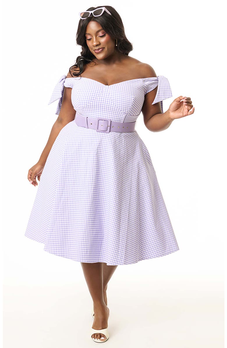 Unique Vintage Plus Size Prairie Swing Dress, Main, color, 