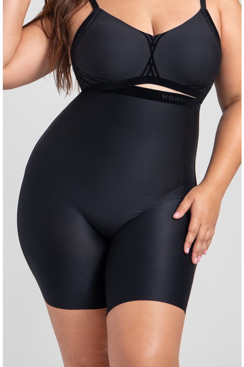 No-Show High-Waist Shaping Shorts, Alternate, color, VAMP