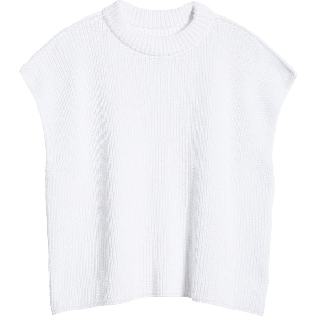 Frank & Eileen Pebbles Sweater Vest White In White