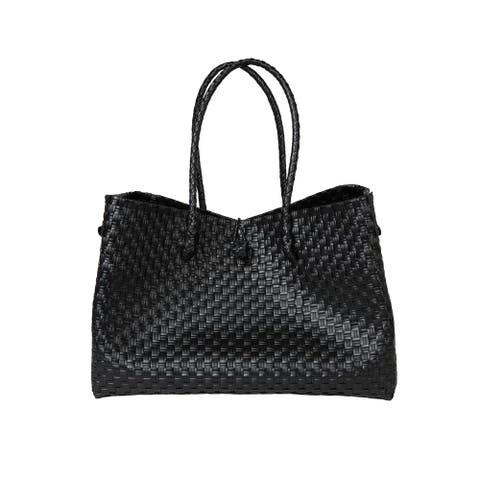 The Midi Piper Handwoven Recycled Plastic Tote