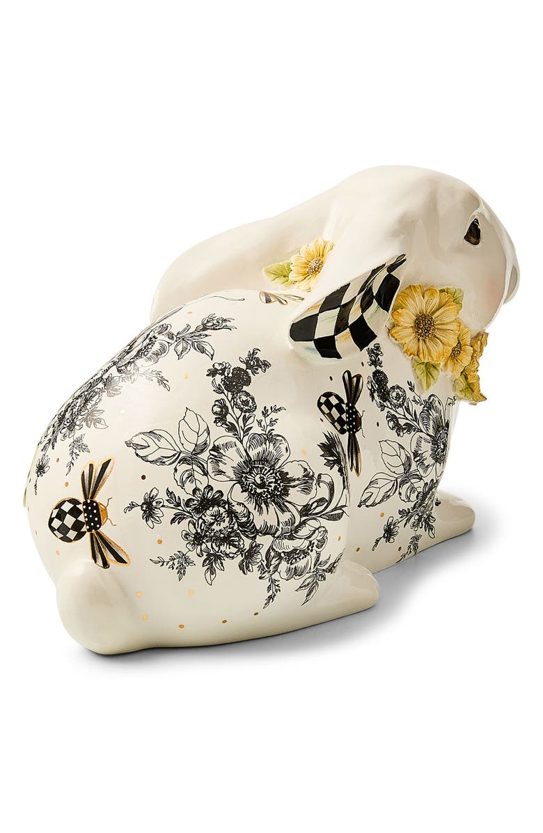 MACKENZIE CHILDS Bee Toile Short Rabbit, Alternate, color, White