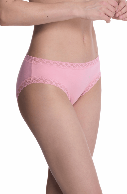 Natori Bliss Cotton Girl Brief In Pink Nectar