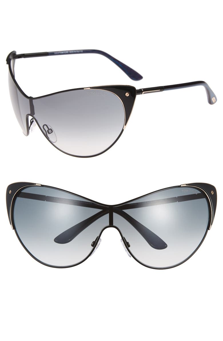 TOM FORD 'Vanda' Cat Eye Shield Sunglasses, Main, color, 