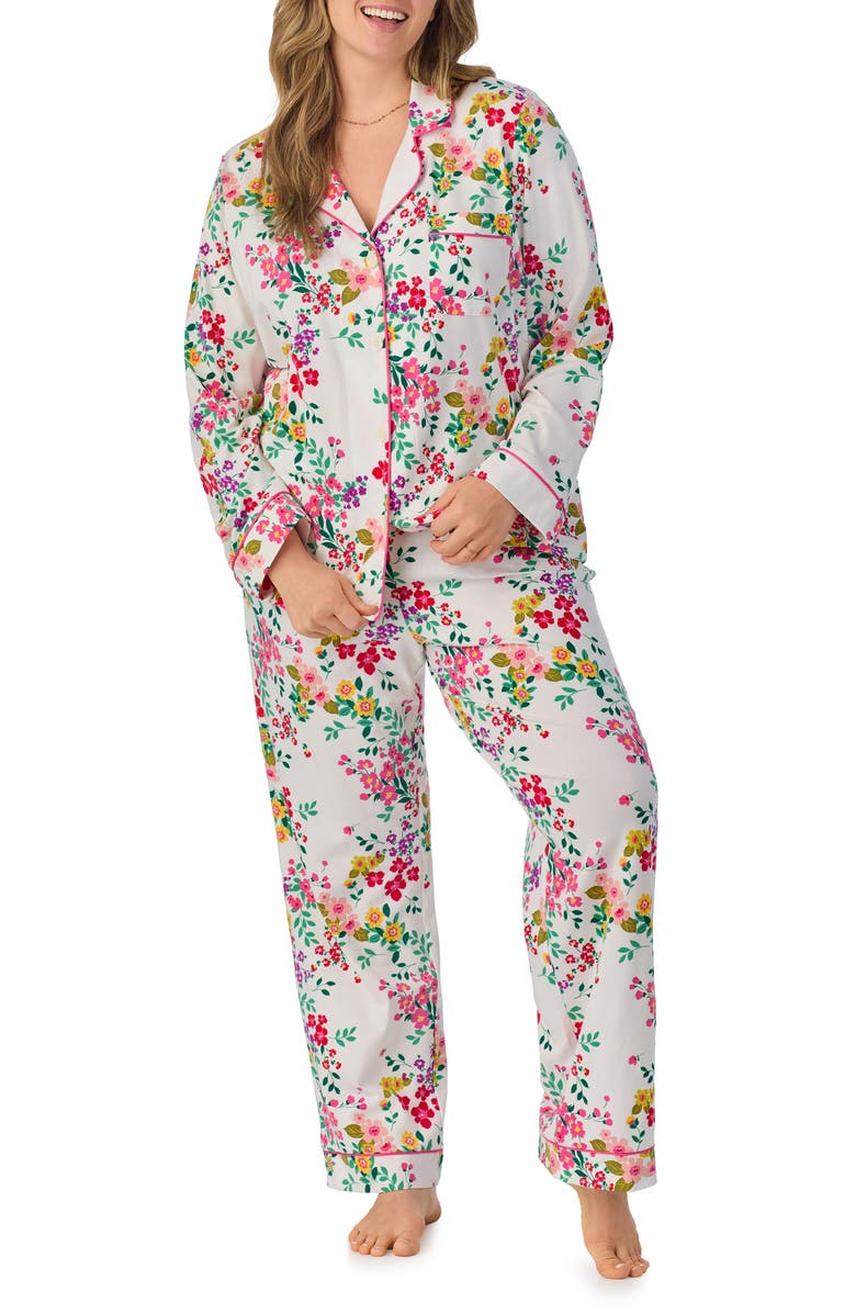 BedHead Pajamas Print Stretch Organic Cotton Jersey Pajamas, Alternate, color, 