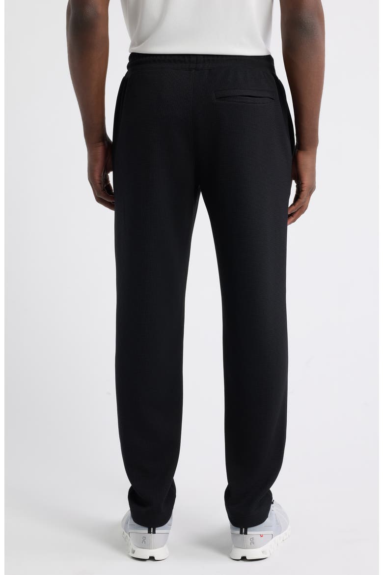 Waffle Knit Pants, Alternate, color, BLACK