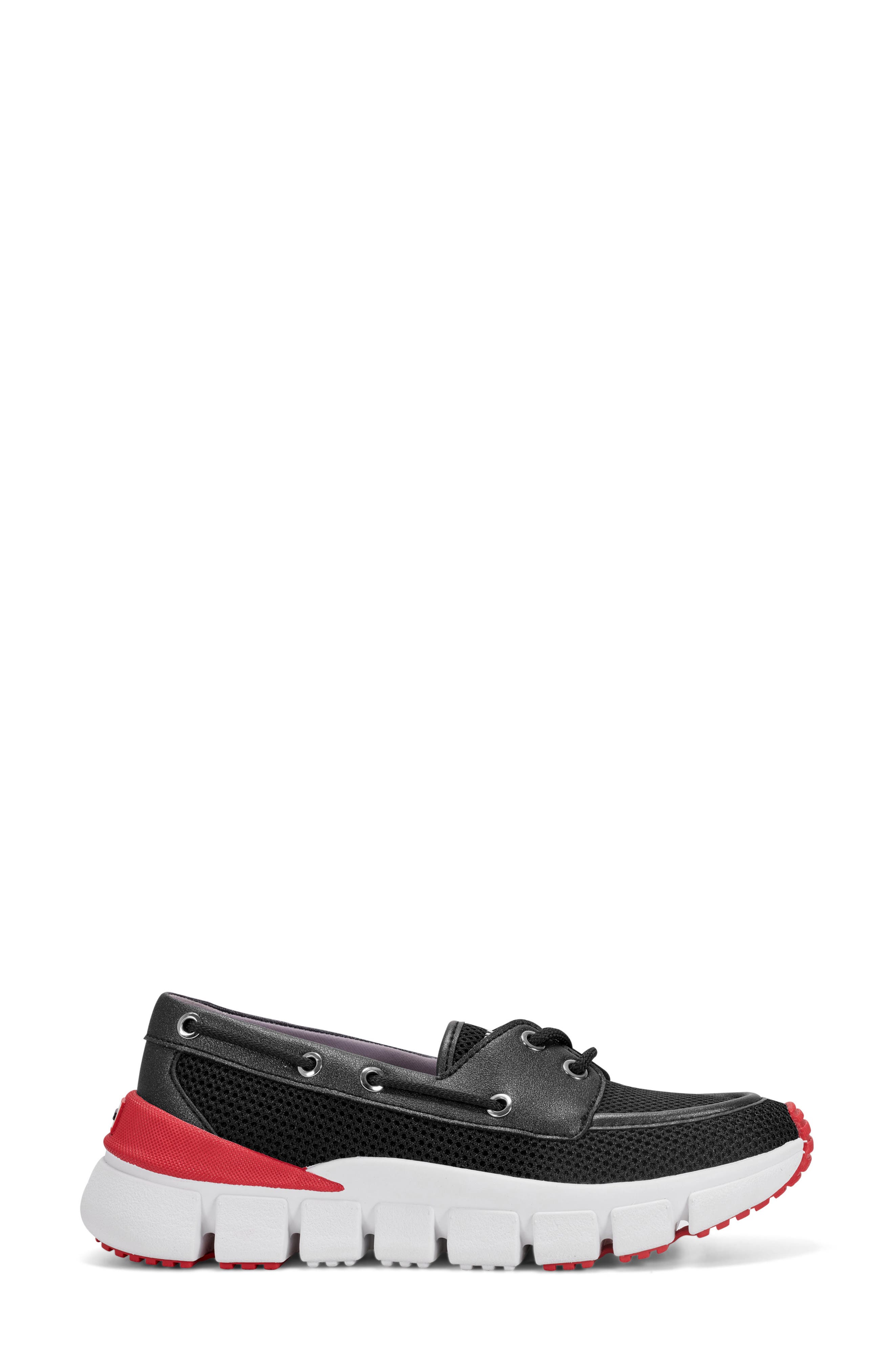 Hunter Sasa Boat Shoe, Alternate, color, Black