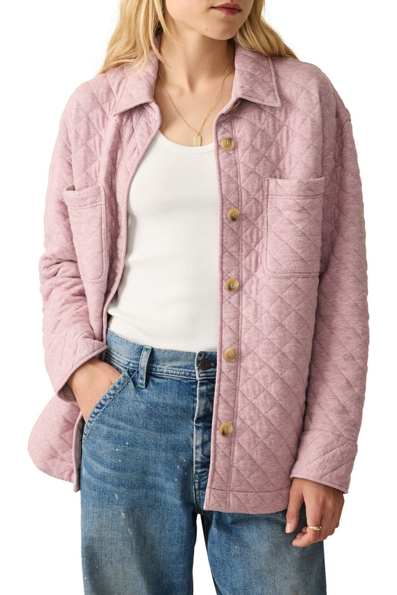 Epic Quilted Shirt Jacket, Main, color, ORCHID HEATHER