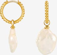 Dower & Hall Timeless Keshi Pearl Hoops