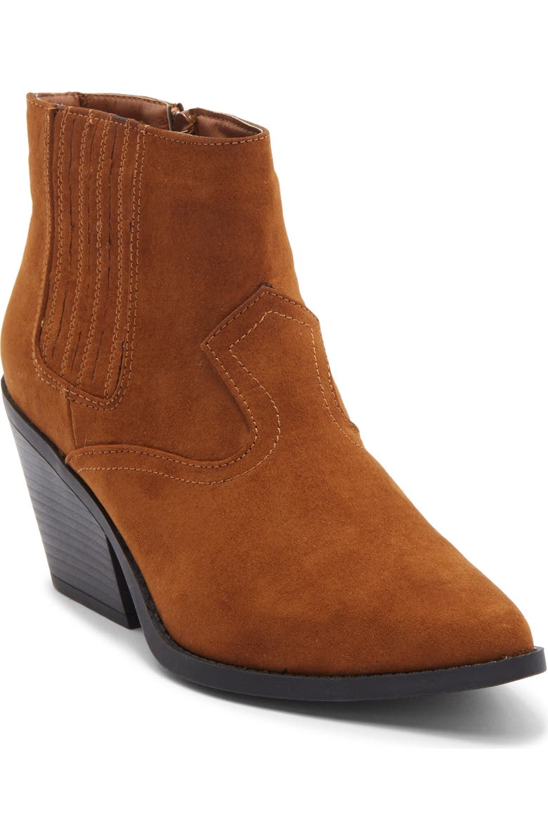 Reaction Kenneth Cole Elenor Block Heel Bootie, Main, color, Cognac