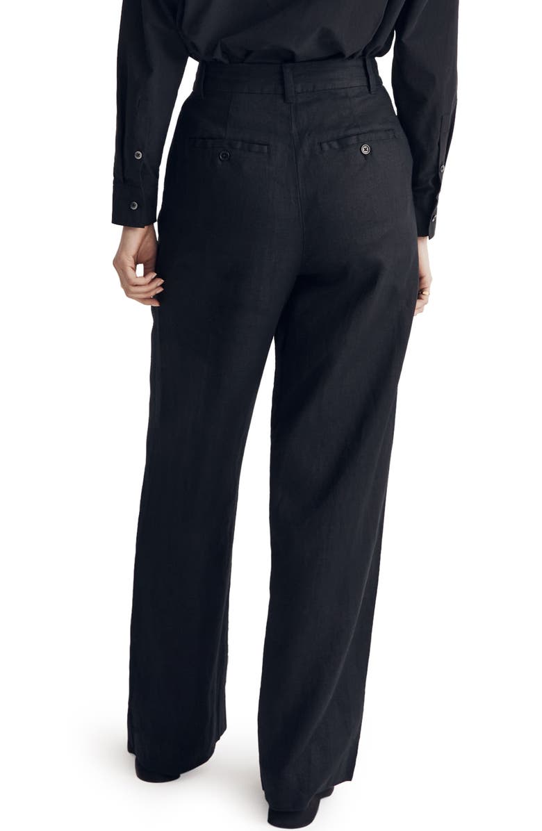 Madewell The Harlow Wide Leg Linen Pants, Alternate, color,