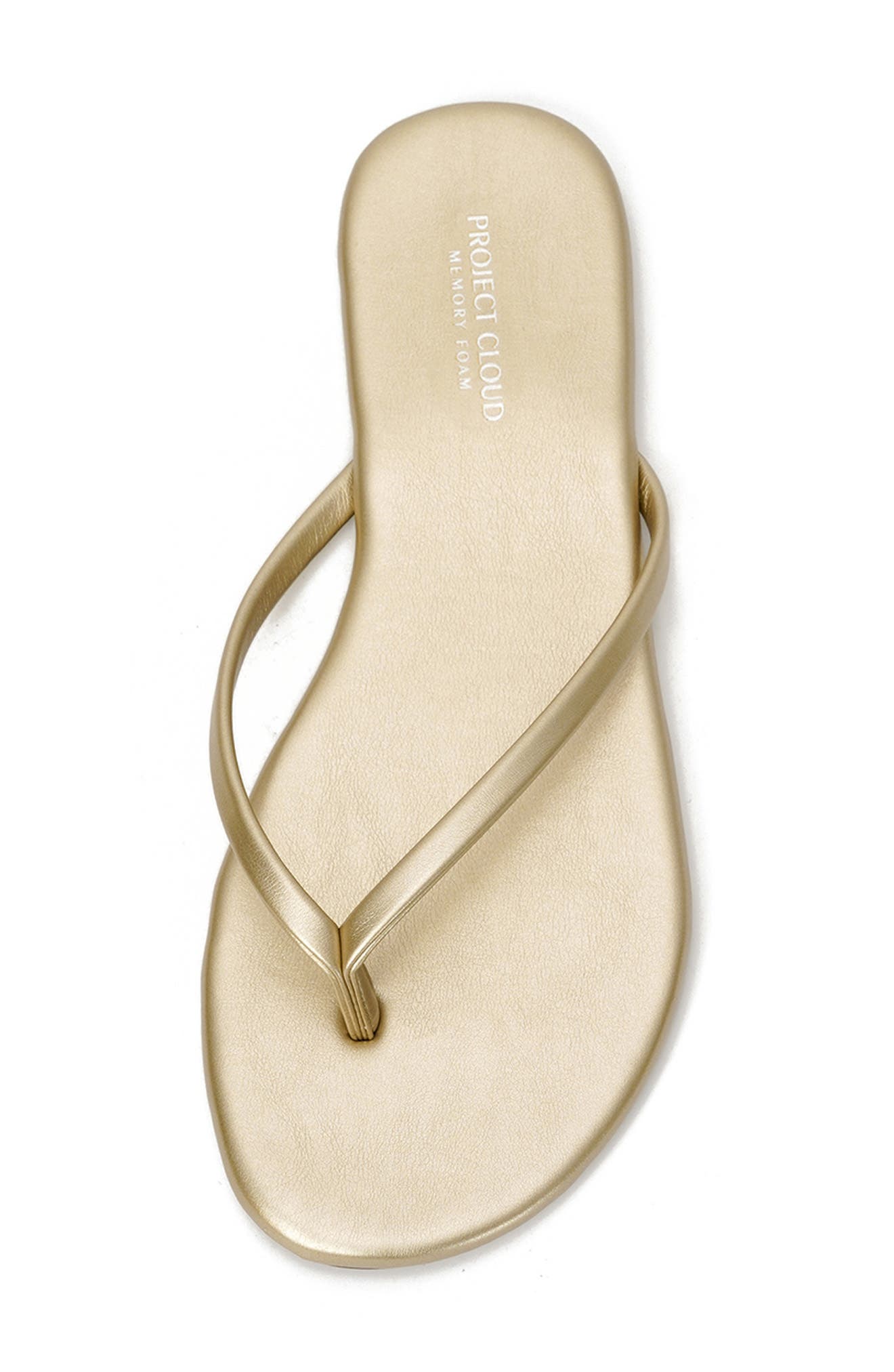 Fountain Flip Flop Sandal, Alternate, color, GOLD