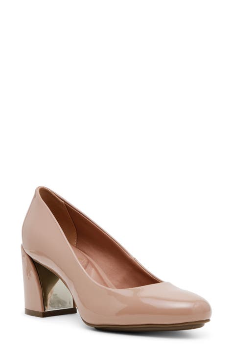 Women s Plain Toe Nude Heels Nordstrom