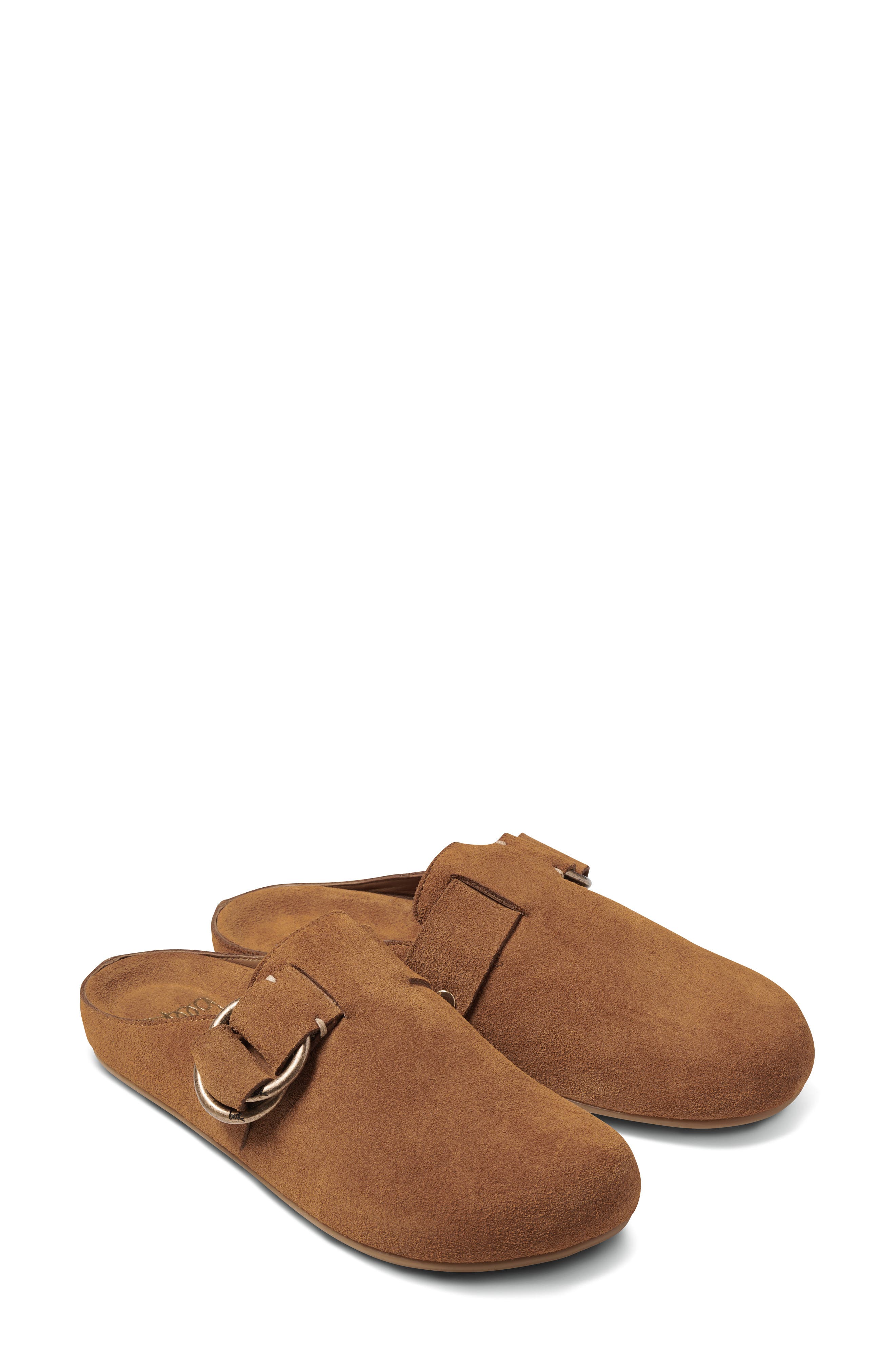 Vulture Cheetah Print Mule, Main, color, CHESTNUT
