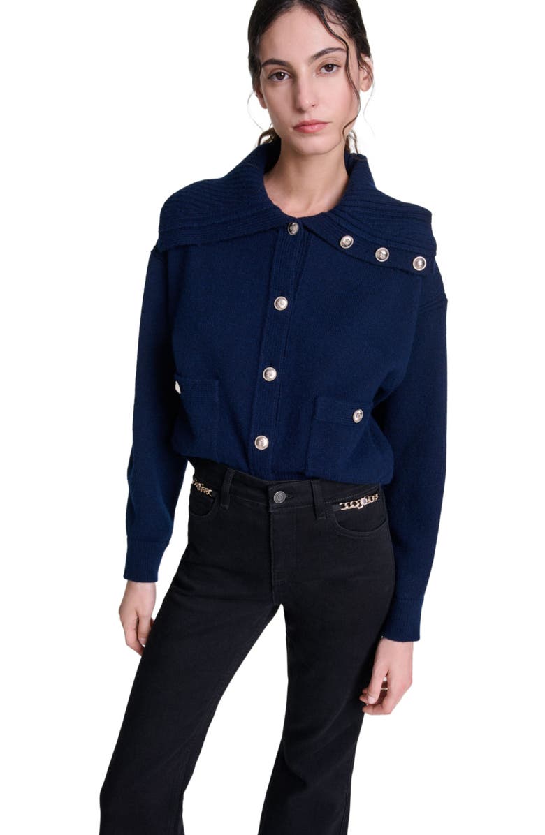 maje Flared jeans, Alternate, color, 