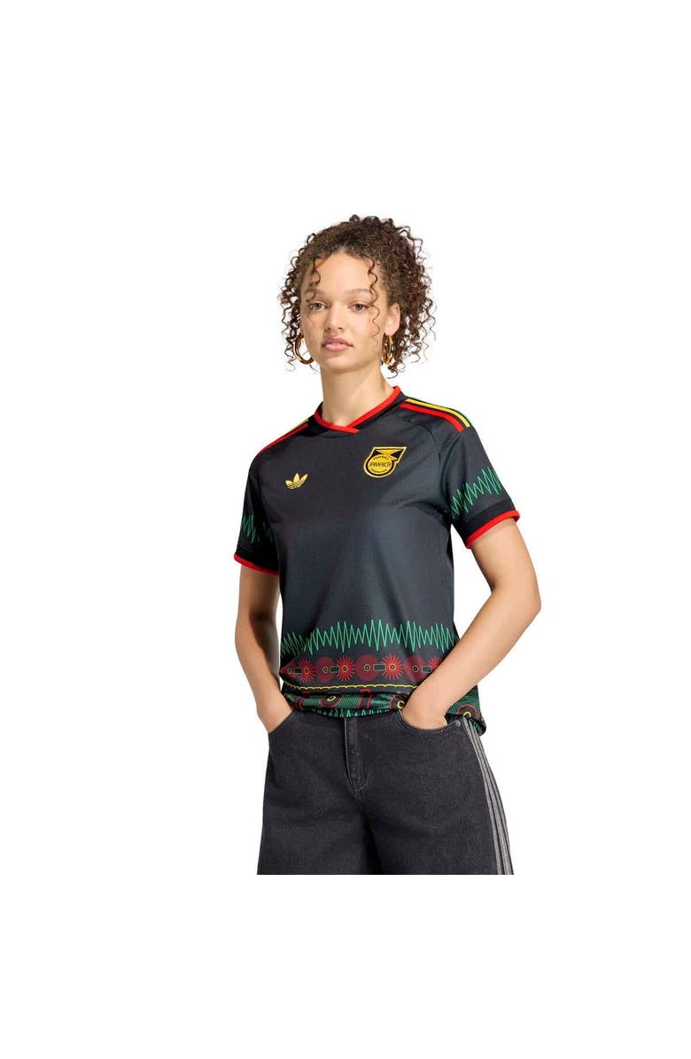adidas Women's adidas Black Jamaica National Team 2026 Away Replica Jersey, Main, color, 