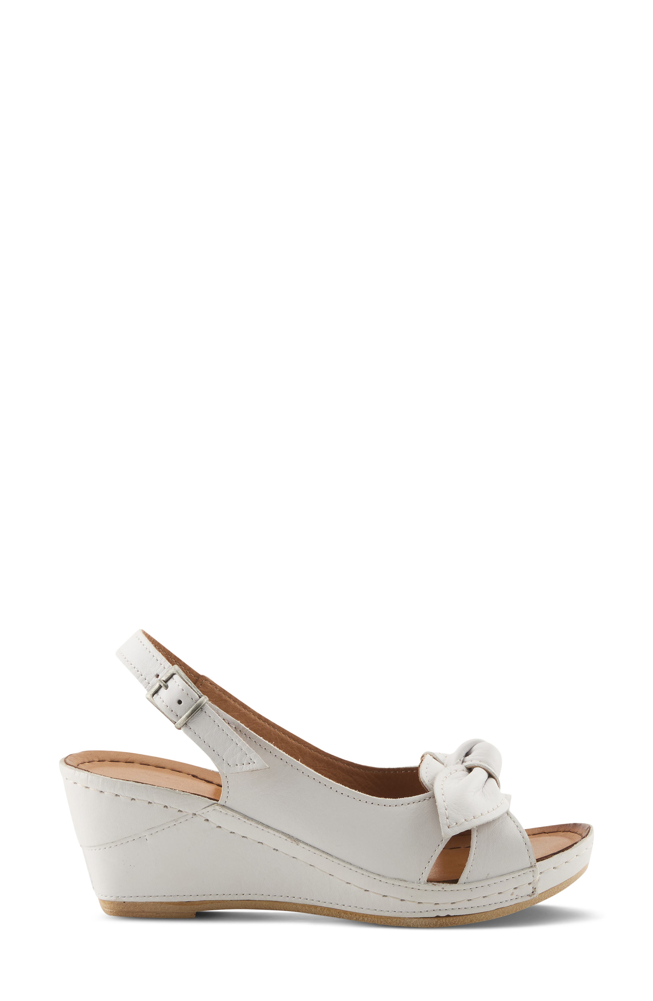 Chassidy Wedge Sandal, Alternate, color, WHITE