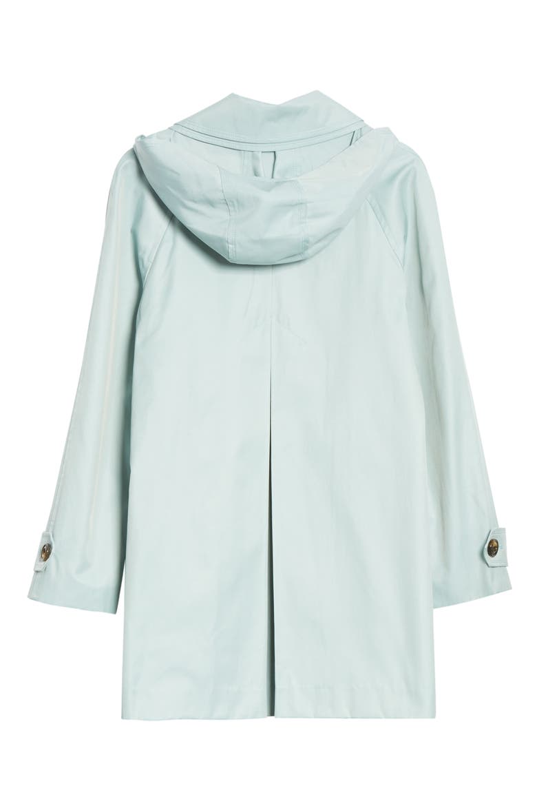 Hooded Raincoat, Alternate, color, SEA GLASS