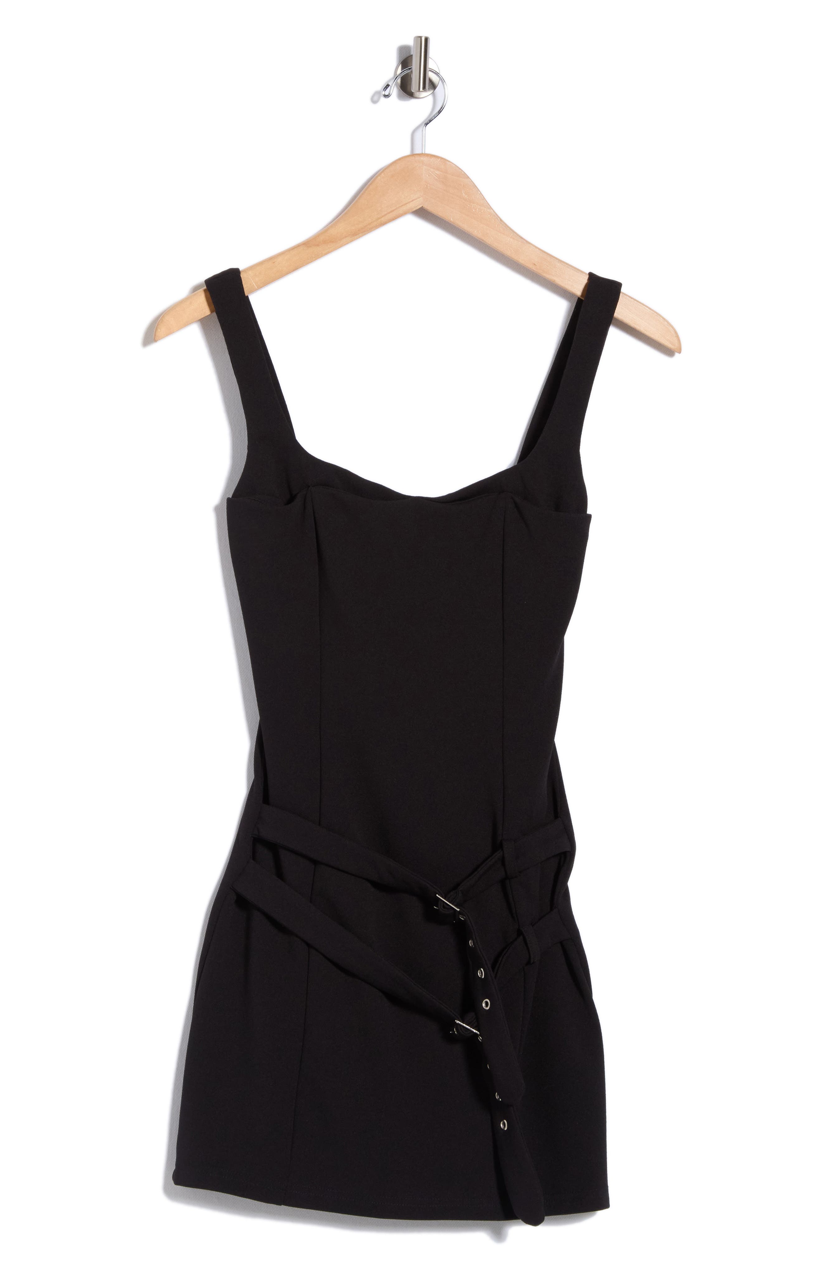 Jackelyn Bonded Buckle Minidress
