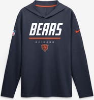 Nike Men's Nike Navy Chicago Bears Sideline Lightweight Long Sleeve Hooded Dri-FIT Top