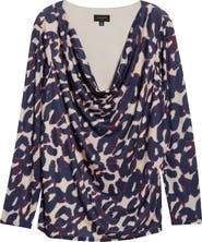 Tahari ASL Cowl Neck Top