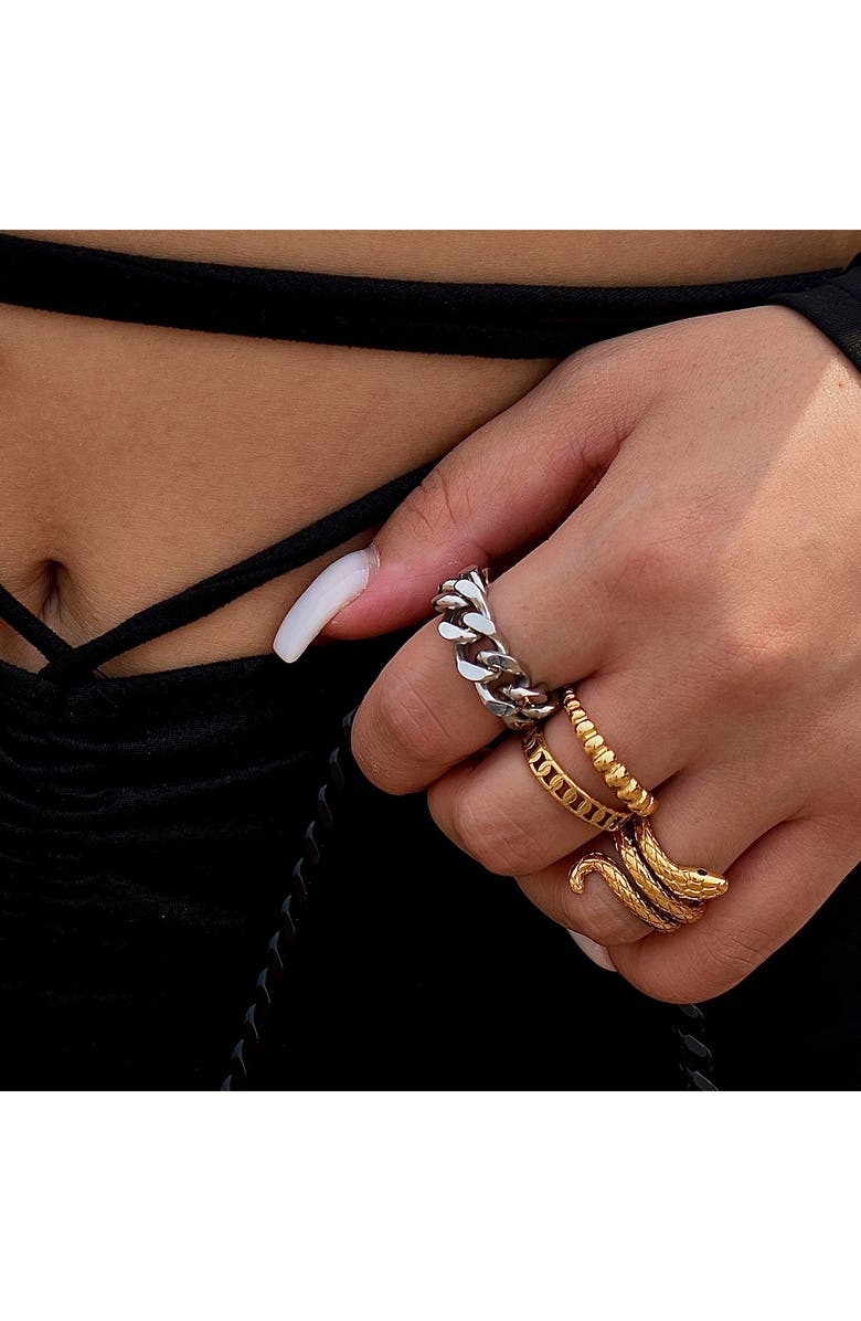 REBL Chain Band Ring, Alternate, color,