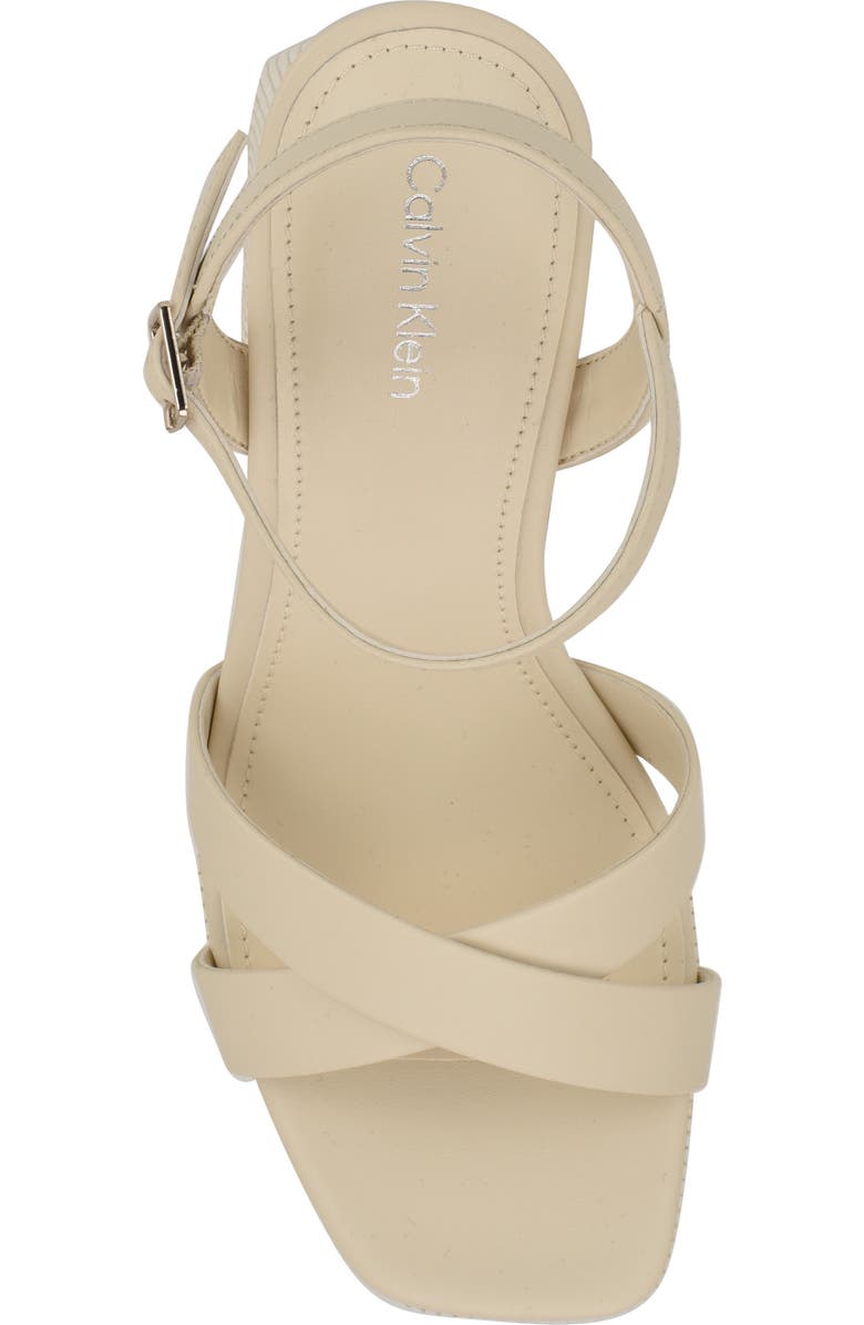 Calvin Klein Drancy 2 Ankle Strap Sandal, Alternate, color, Ivory