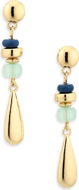 NORDSTROM RACK Linear Beaded Drop Earrings