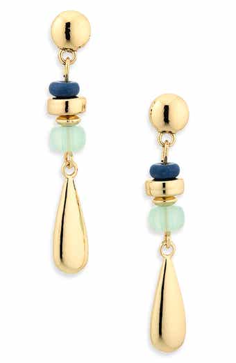 NORDSTROM RACK Linear Beaded Drop Earrings