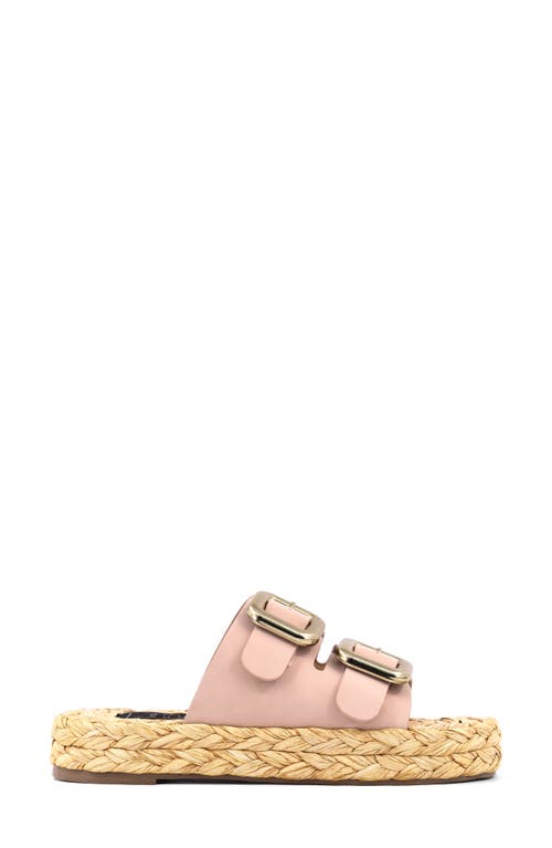Shushop Billie Jute Slide Sandal In Brown