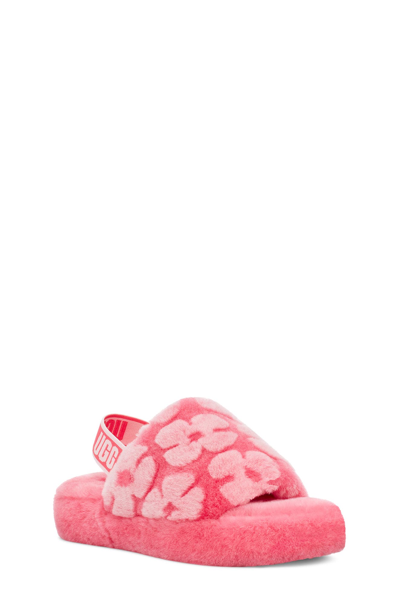 Fluff Yeah Slide, Main, color, STRAWBERRY SORBET POPPY
