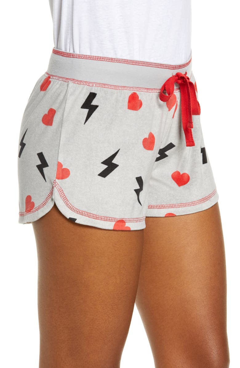 PJ Salvage Silky Velour Jam Lounge Shorts, Alternate, color, 