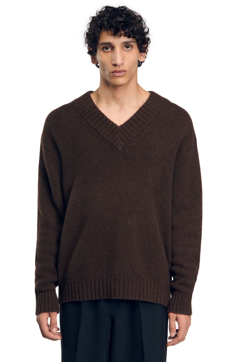 SANDRO Chunky knit sweater, Alternate, color, 
