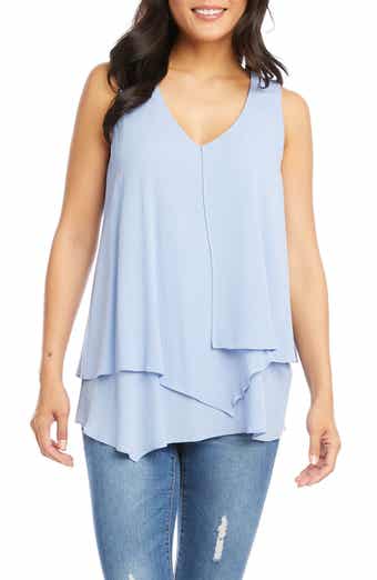 V-Neck Layered Asymmetrical Tank