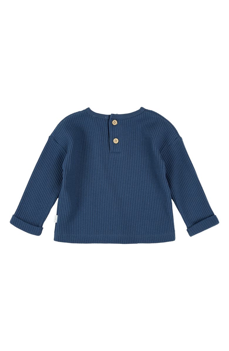 FIRSTS by Petit Lem Puppy Embroidered Thermal Top & Pants Set, Alternate, color,