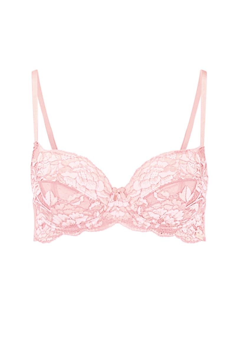 Chelsi Unlined Demi Bra, Alternate, color, Light pink