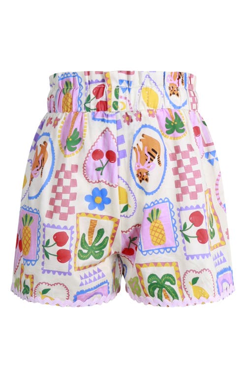 Rock Your Kid Kids' Mary Woven Shorts In Cream