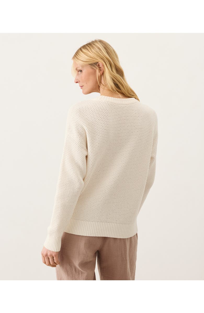 Pact Organic Cotton Shoreline Pullover Sweater, Alternate, color, Cream