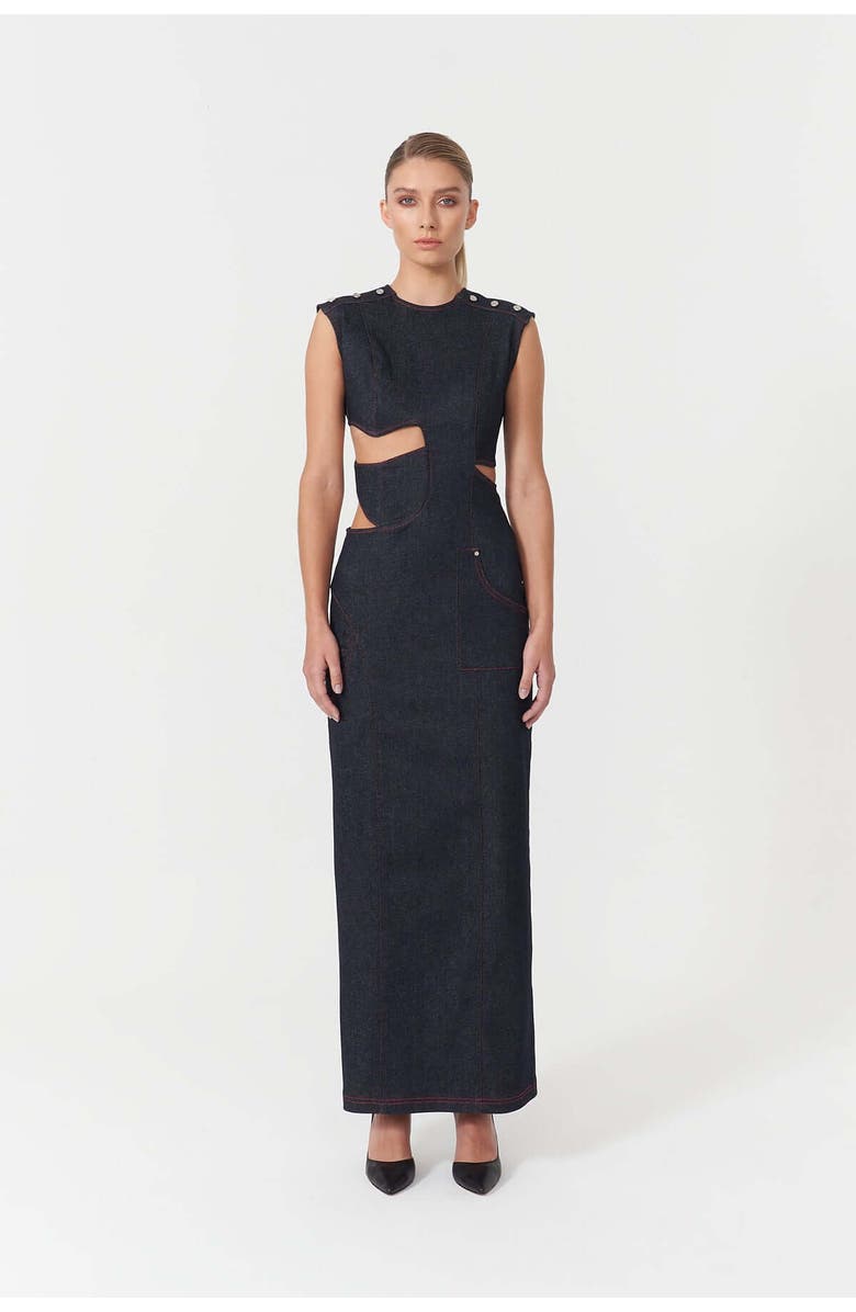 Jendue Harvey Maxi Dress, Alternate, color, Ecru