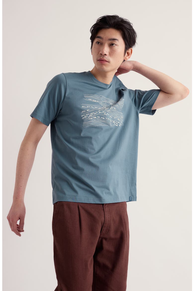 Midwatch Graphic Organic Cotton T-Shirt, Alternate, color, ESTUARY FISH BLUE SLATE