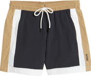 BOSS Remy Colorblock Swim Trunks
