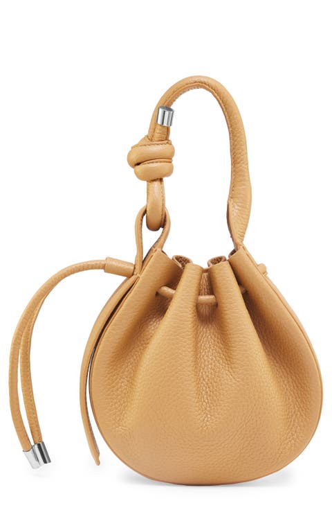 Mini Ina Pebble Leather Crossbody Bag