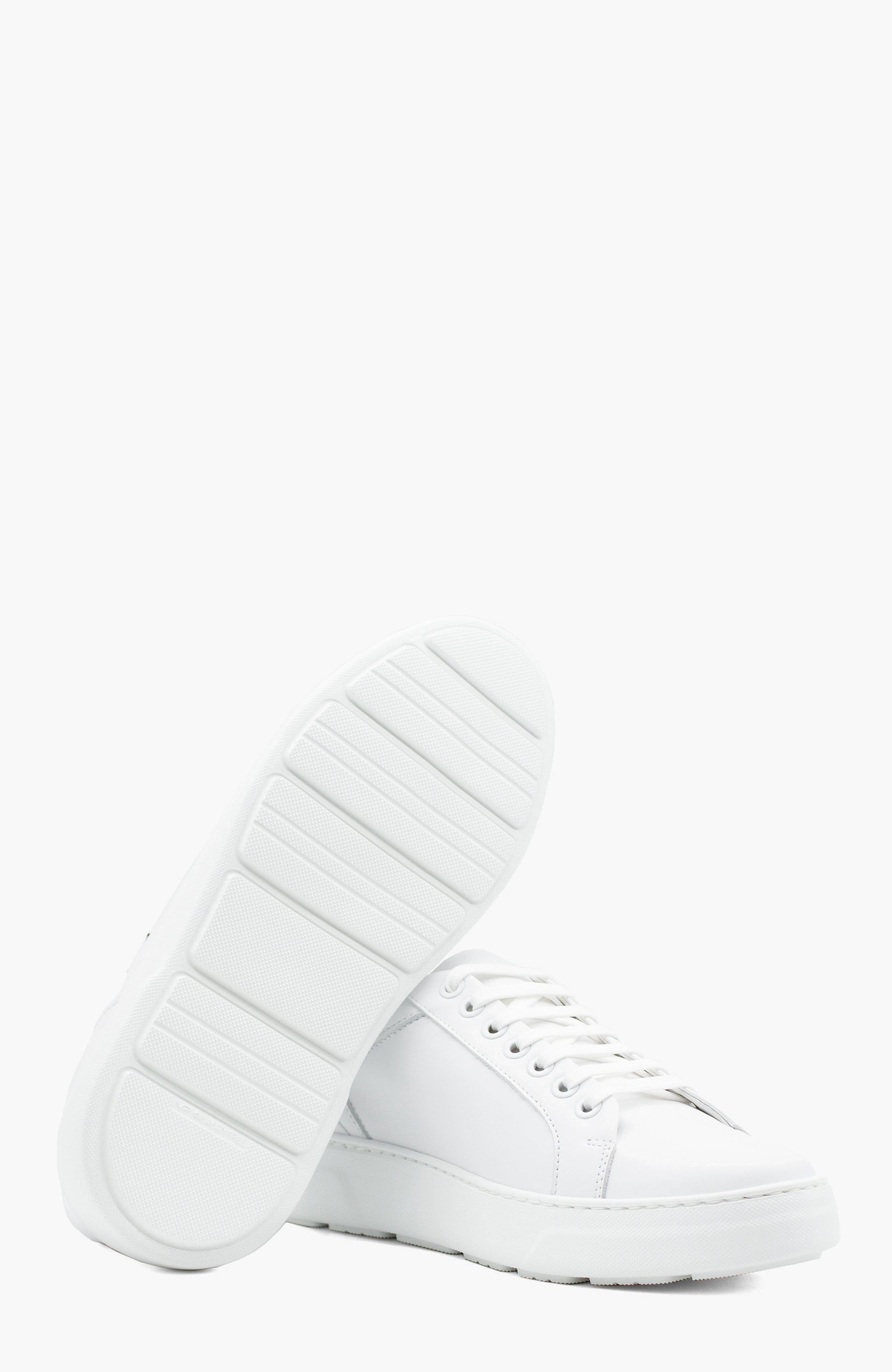 Authentic Leather Sneakers 01, Alternate, color, White